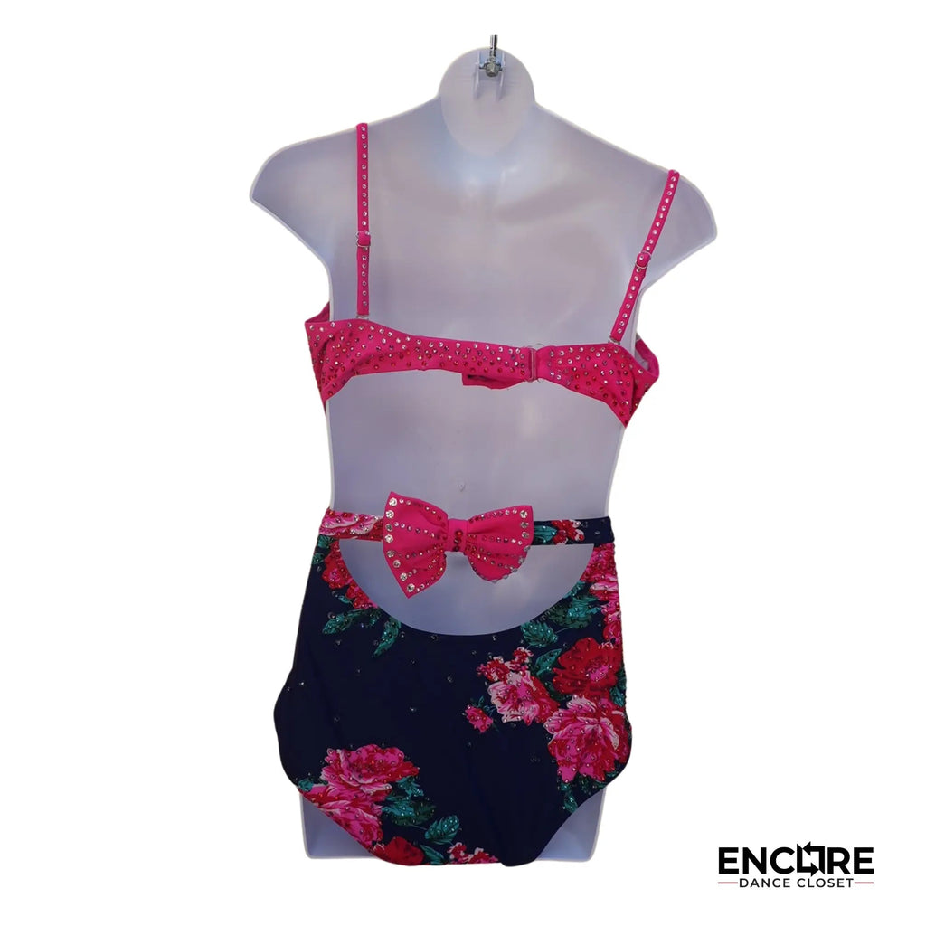 Rhinestoned Vintage Bathing Suit Costume