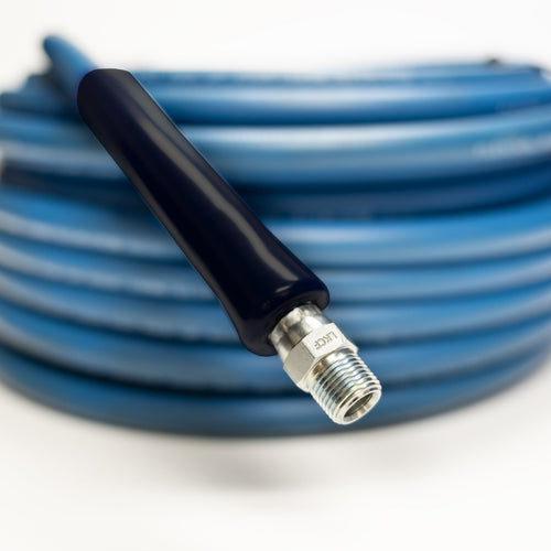 1/4" x 100' Blue Cover | 4,200 PSI Carpet Cleaning Hose Assembly