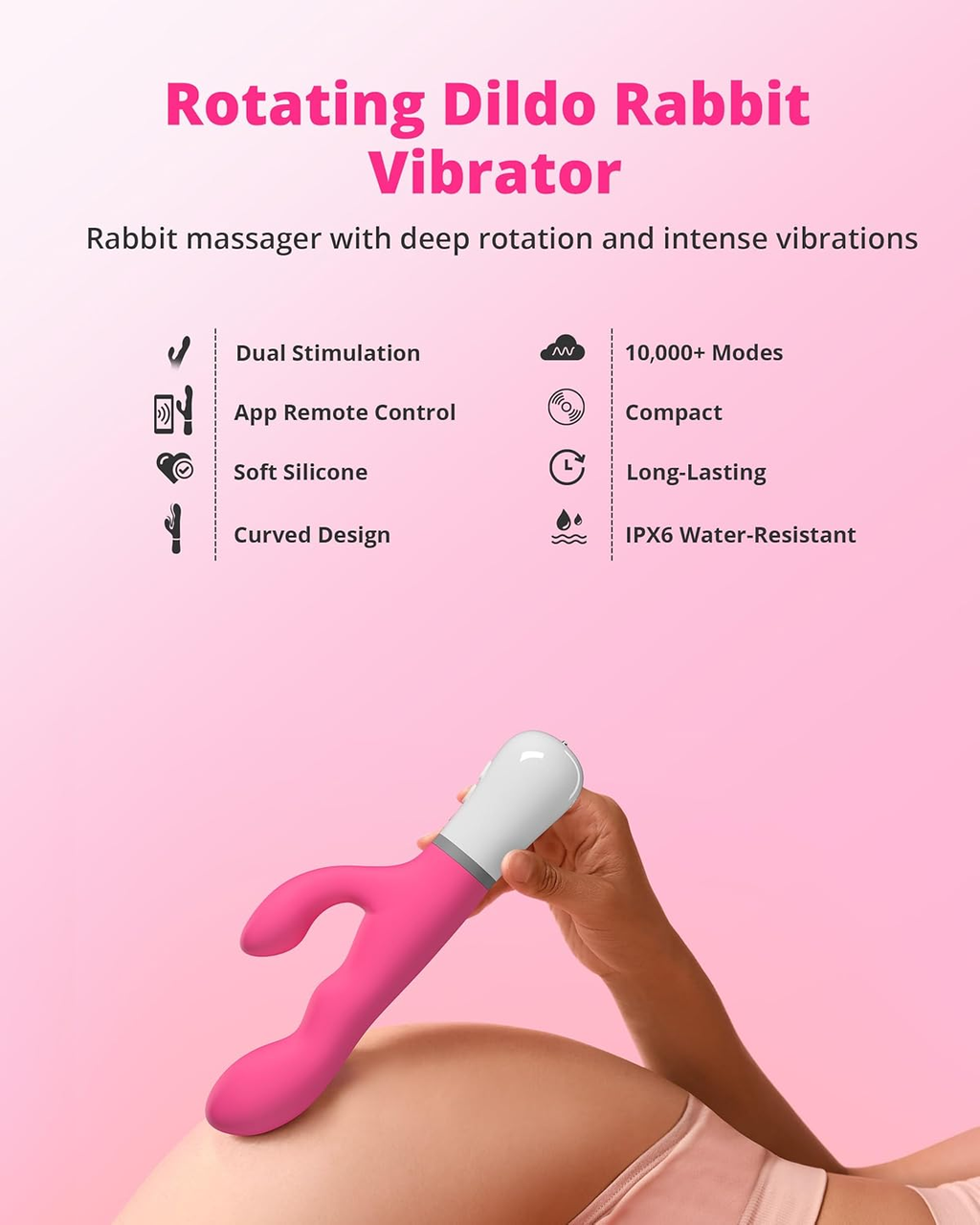 Nora - Bluetooth Remote Control Rabbit Vibrator