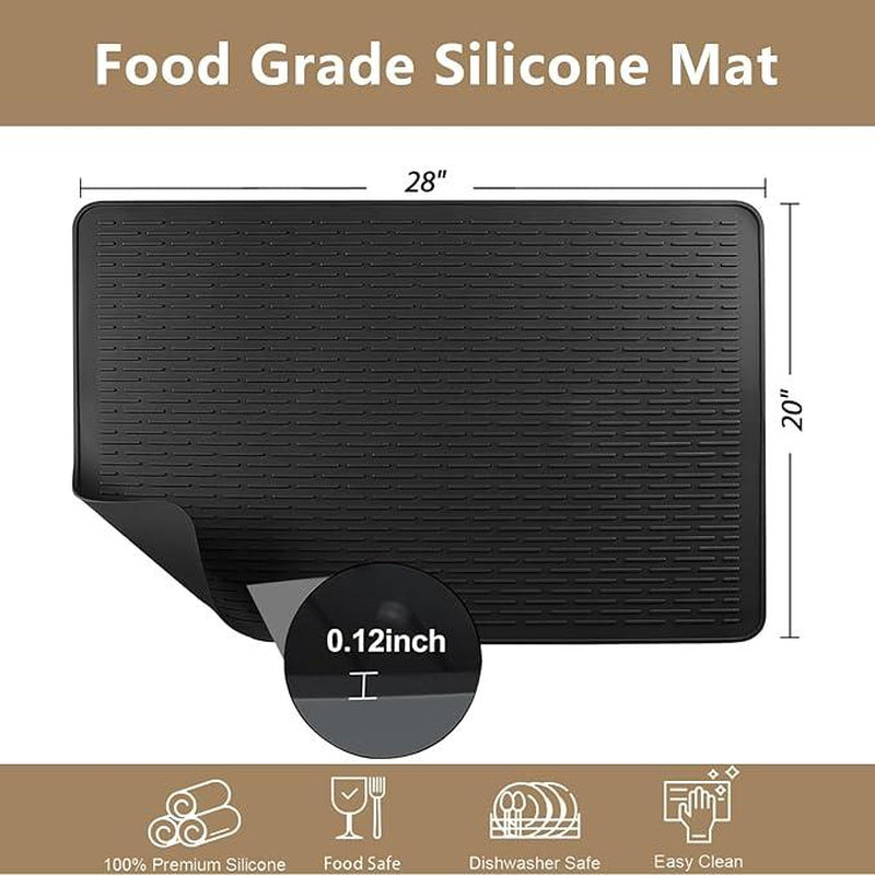 【TIKTOK TOP Seller】Heat Resistant Silicone Stove Cover Mat – Non-Slip Counter Protector, Cruel Summer Collection, Easy-To-Clean Kitchen Accessory for Summer Cooking & Back to School Dorm Use Waterproof Dish Drying Funky Kitchen Supplies