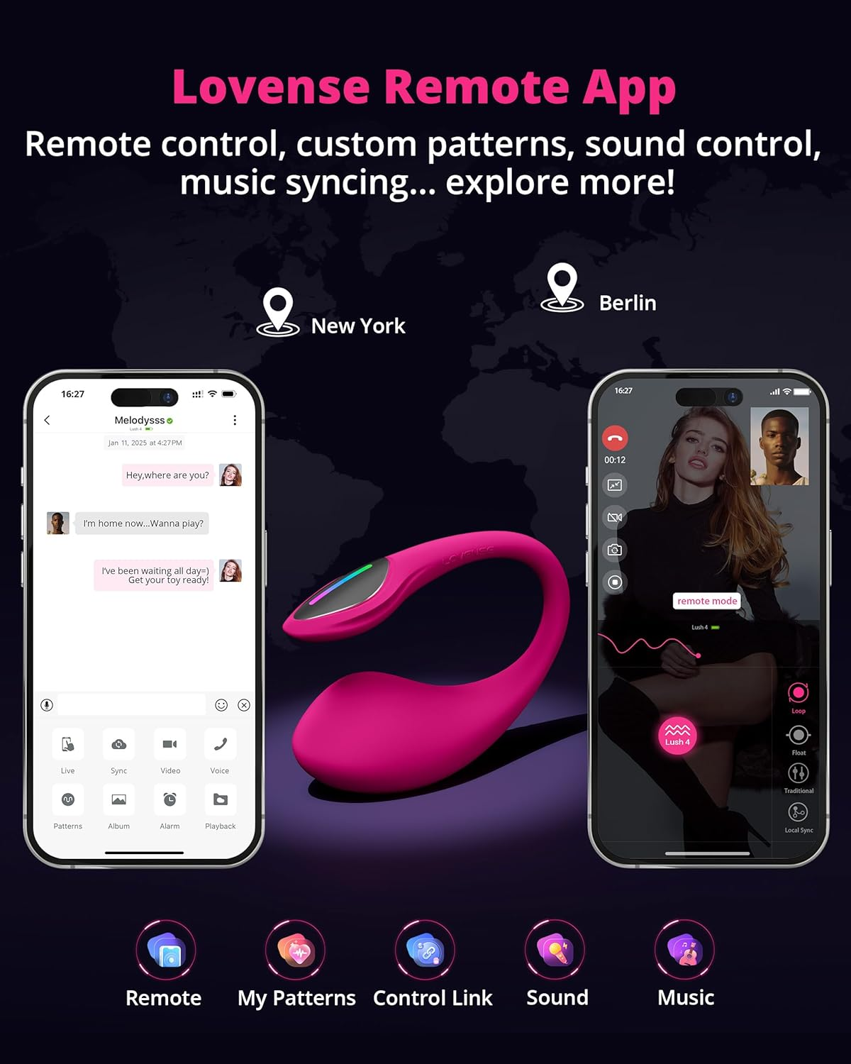 Lush 4 - Bluetooth App-Controlled G-SpotEgg Vibrator