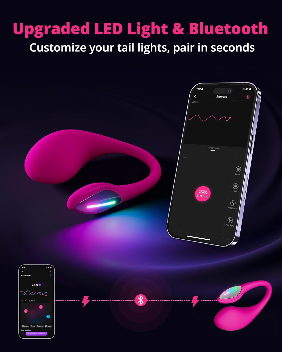 Lush 4 - Bluetooth App-Controlled G-SpotEgg Vibrator
