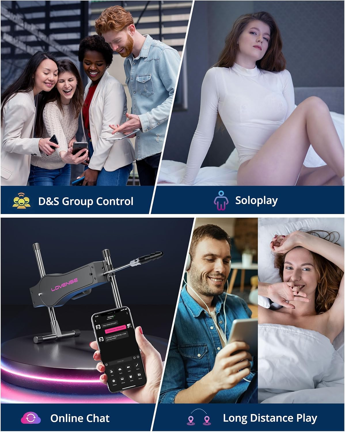 Lovense Sex Machine - Bluetooth Sex Machine