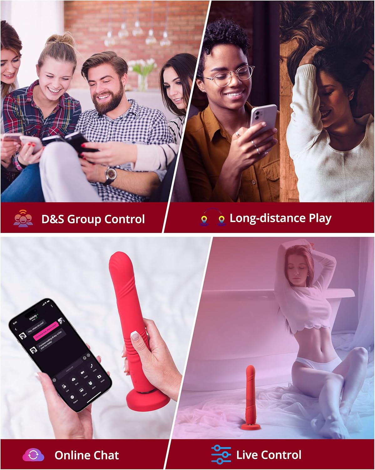 Gravity - Bluetooth Automatic Thrusting & Vibrating Dildo