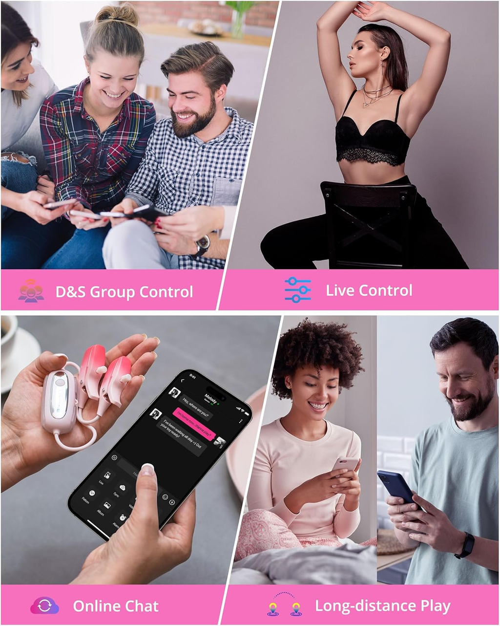 Gemini - Bluetooth Vibrating Nipple Clamps