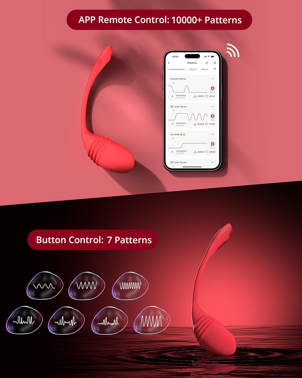 Vulse - App-Controlled Hands-Free Thrusting Egg Vibrator