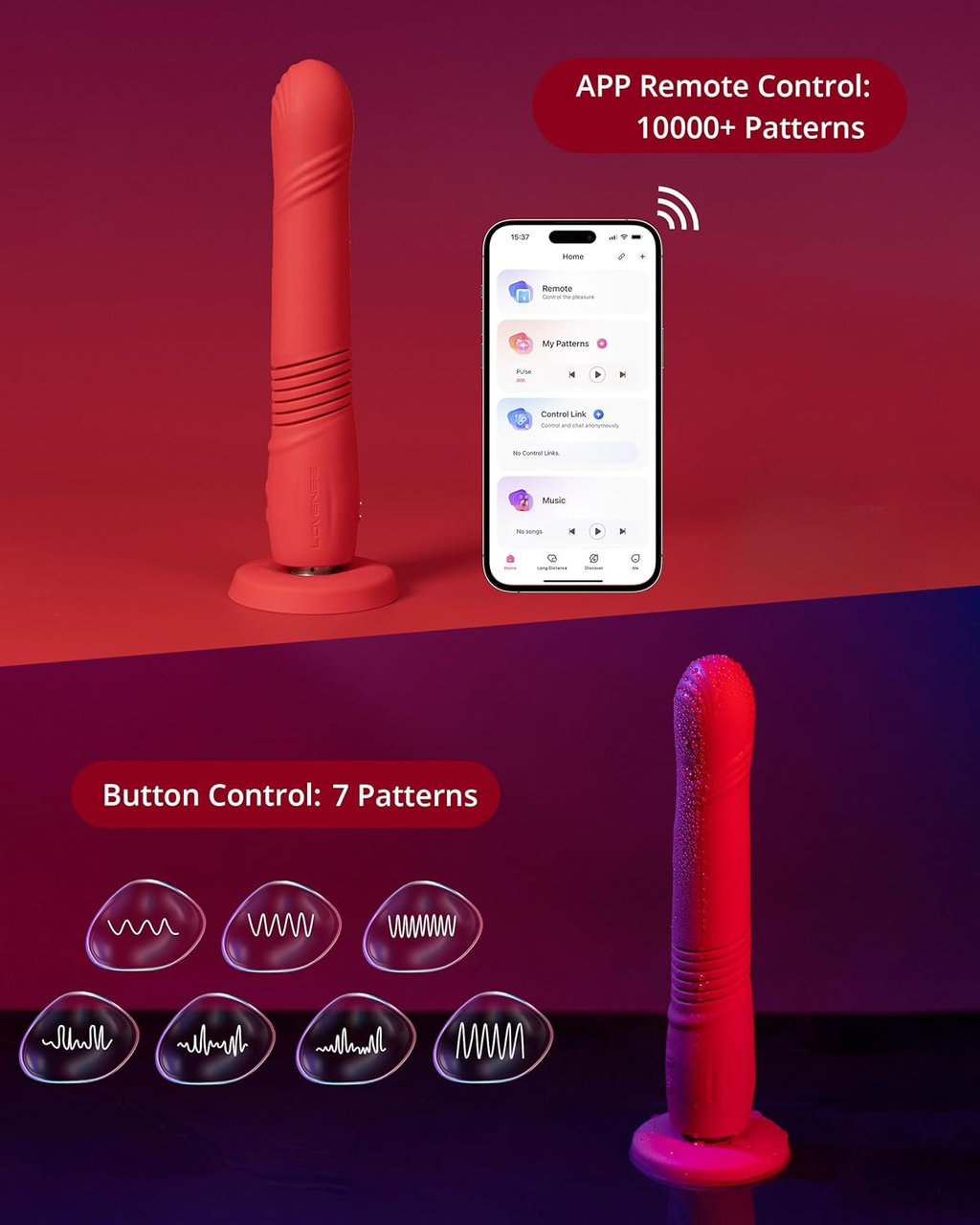 Gravity - Bluetooth Automatic Thrusting & Vibrating Dildo