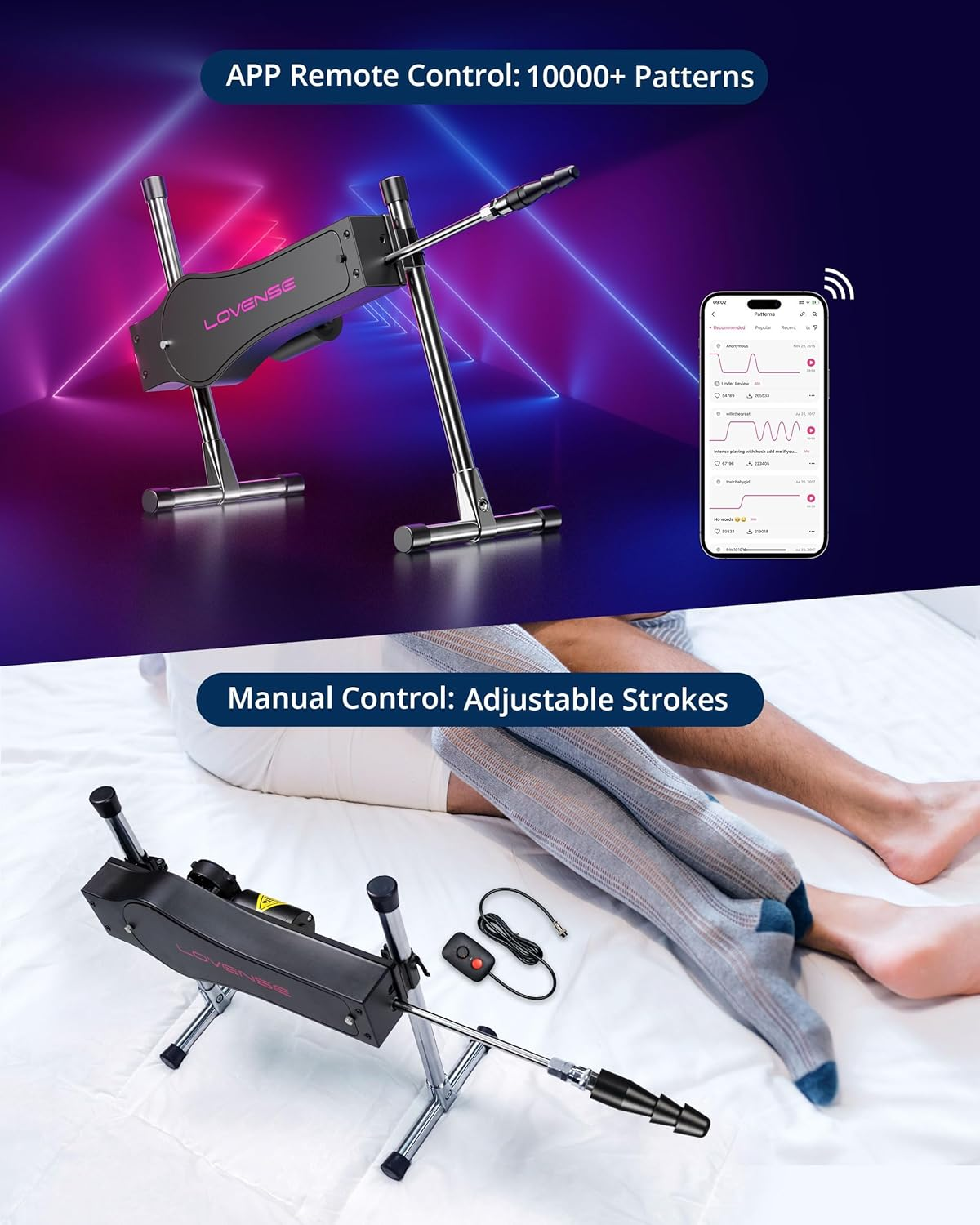 Lovense Sex Machine - Bluetooth Sex Machine