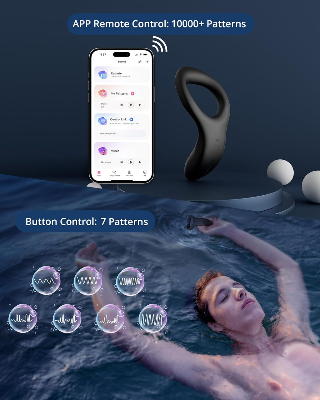 Ridge - App-Controlled Vibrating & Rotating Anal Beads
