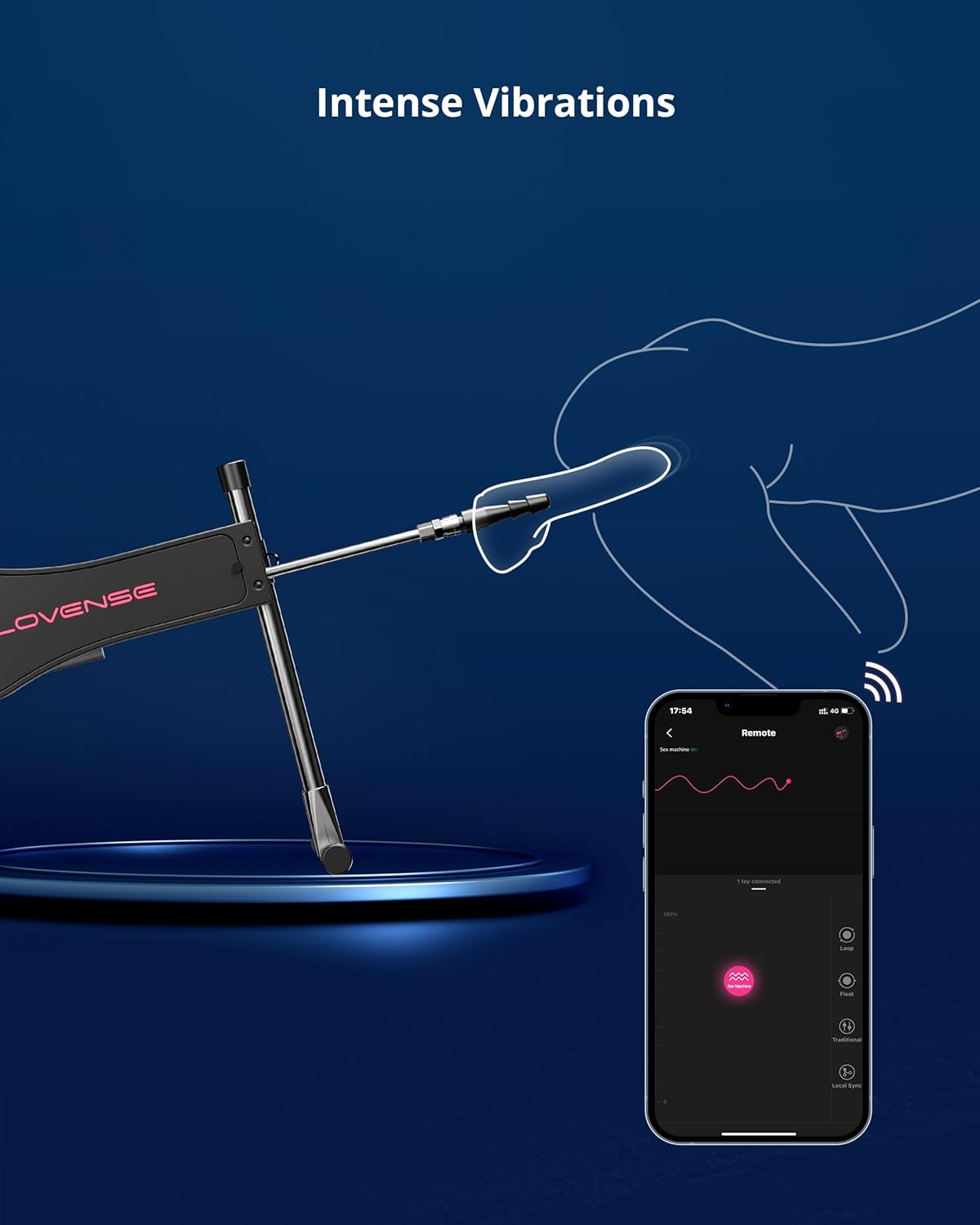 Lovense Sex Machine - Bluetooth Sex Machine