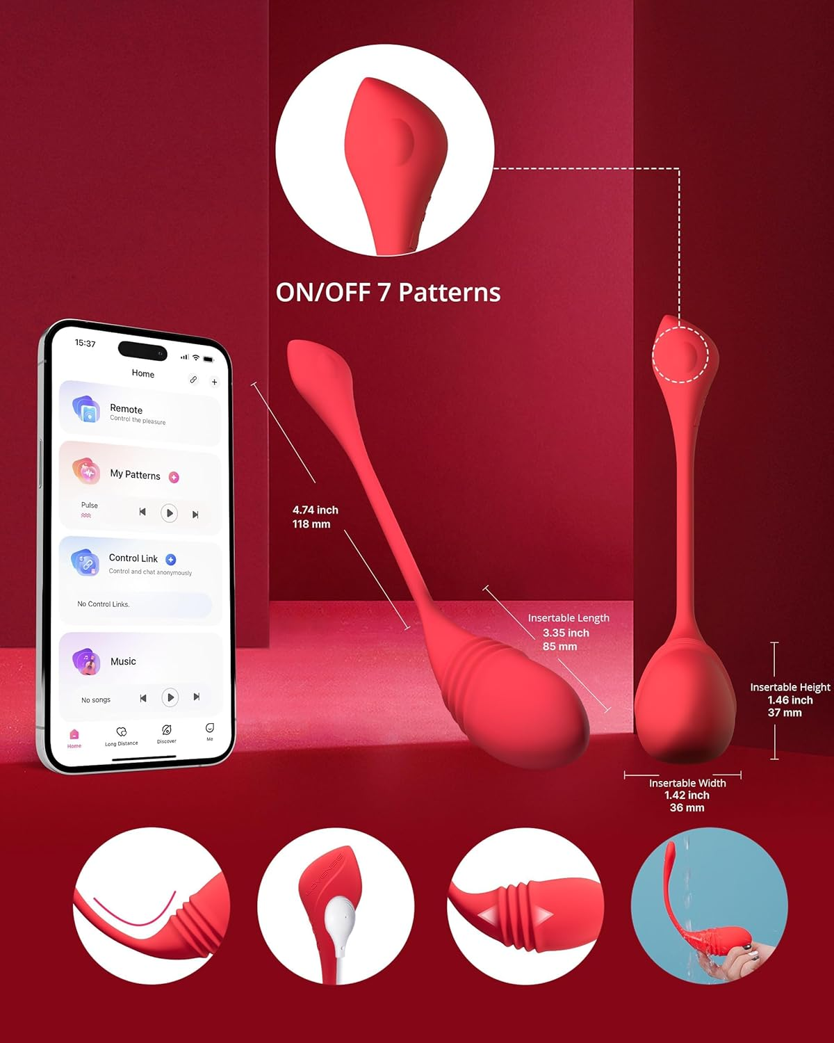 Vulse - App-Controlled Hands-Free Thrusting Egg Vibrator