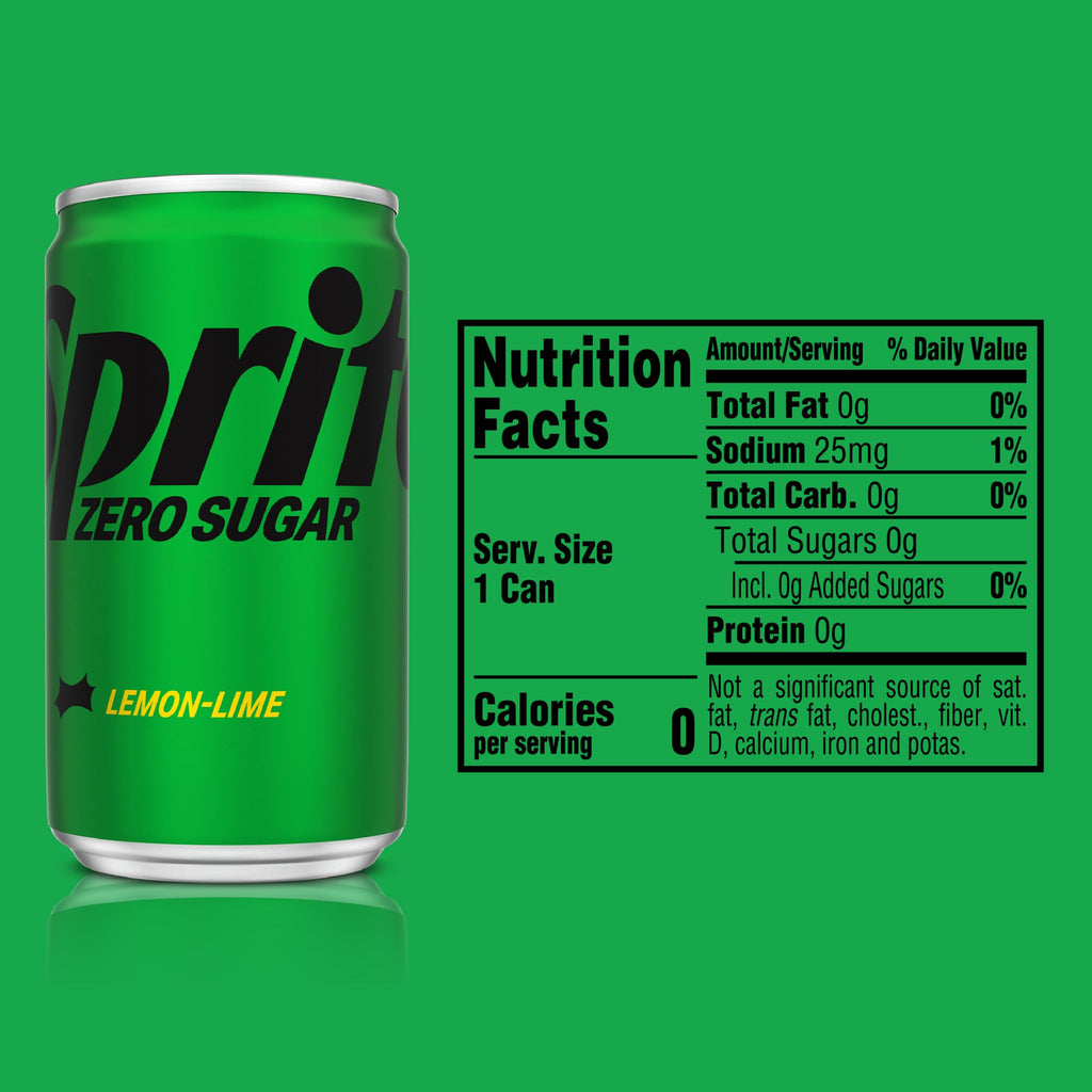 Sprite Soda – Lemon-Lime, Zero Sugar & Variety Packs | 12 fl oz Cans & Bottles