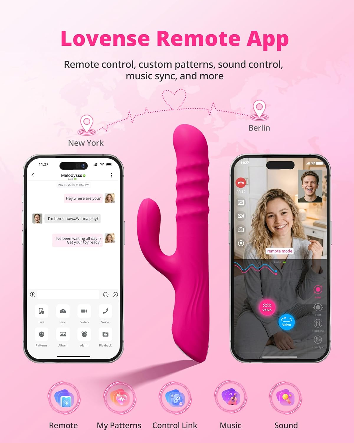 Velvo - Rolling Bead G-Spot & Clit Rabbit Vibrator