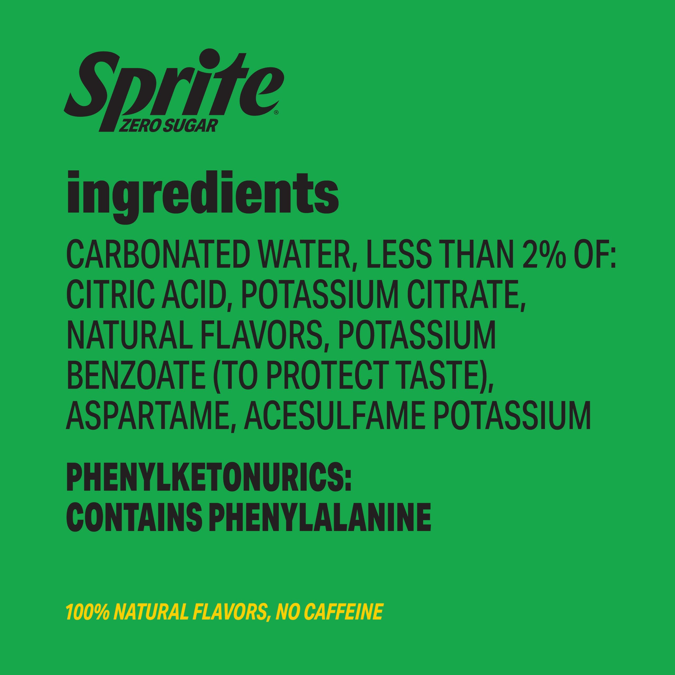 Sprite Soda – Lemon-Lime, Zero Sugar & Variety Packs | 12 fl oz Cans & Bottles