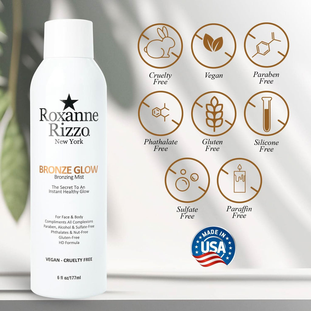 Bronze Glow By Roxanne Rizzo - Bronzing Mist Face & Body Bronzer 6oz/177ml
