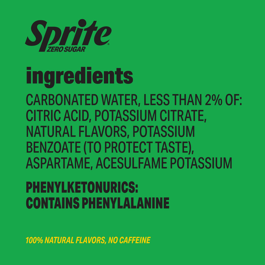 Sprite Soda – Lemon-Lime, Zero Sugar & Variety Packs | 12 fl oz Cans & Bottles