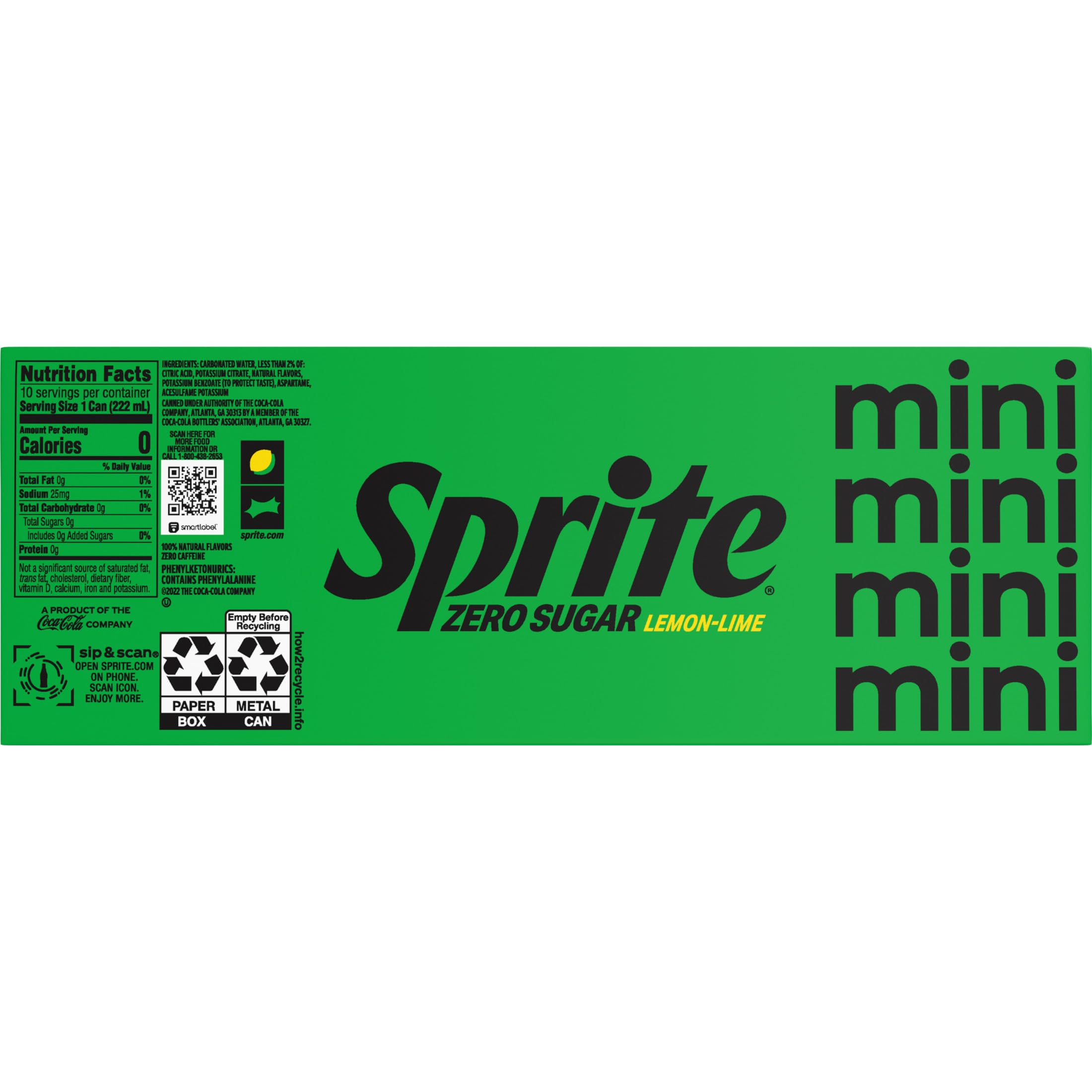 Sprite Soda – Lemon-Lime, Zero Sugar & Variety Packs | 12 fl oz Cans & Bottles