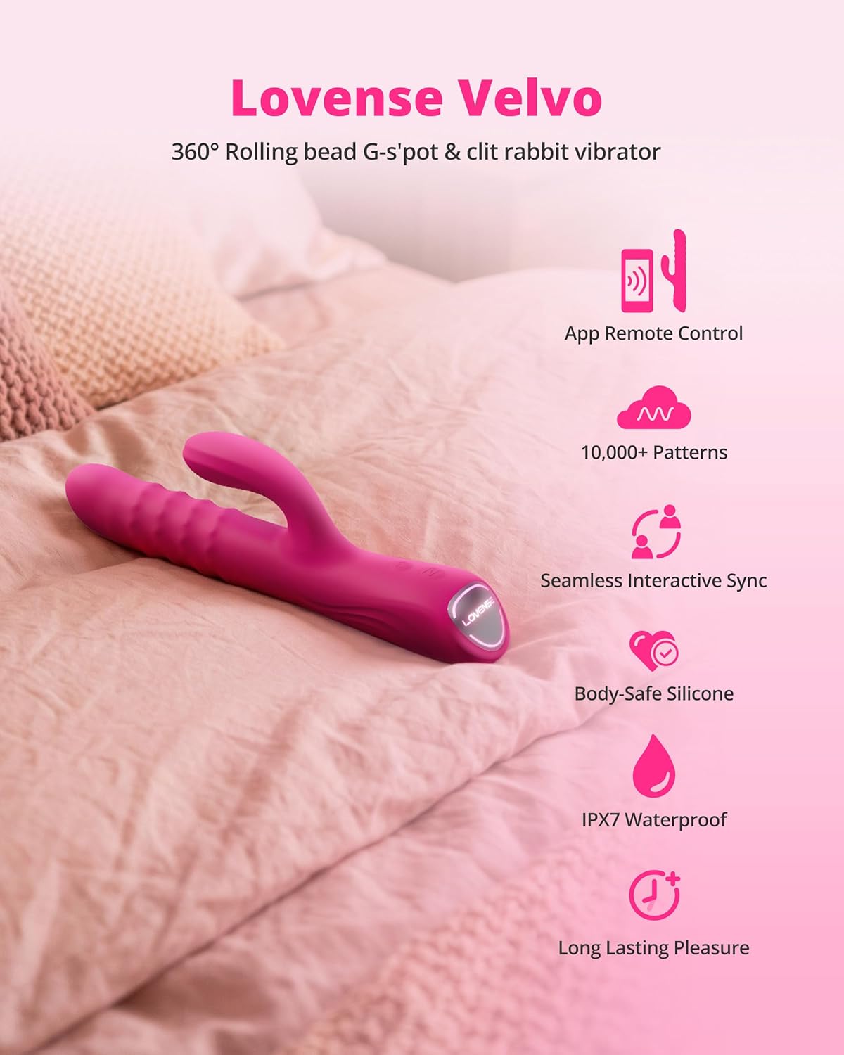 Velvo - Rolling Bead G-Spot & Clit Rabbit Vibrator