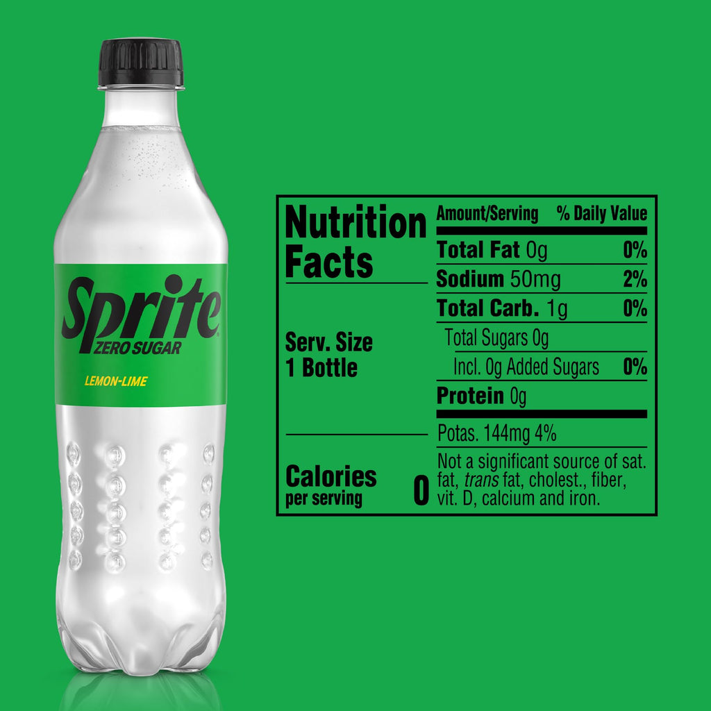 Sprite Soda – Lemon-Lime, Zero Sugar & Variety Packs | 12 fl oz Cans & Bottles