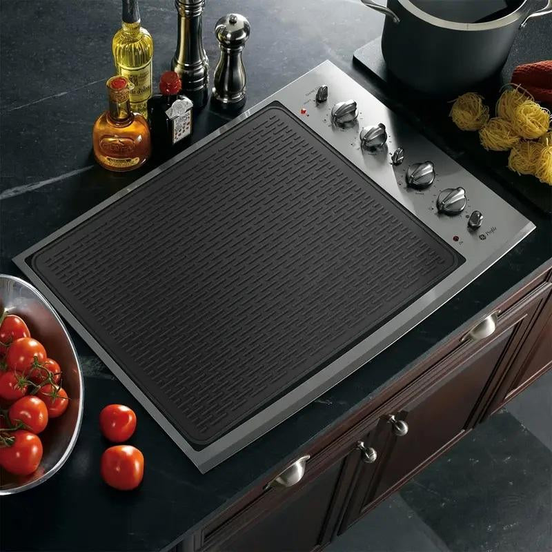 【TIKTOK TOP Seller】Heat Resistant Silicone Stove Cover Mat – Non-Slip Counter Protector, Cruel Summer Collection, Easy-To-Clean Kitchen Accessory for Summer Cooking & Back to School Dorm Use Waterproof Dish Drying Funky Kitchen Supplies