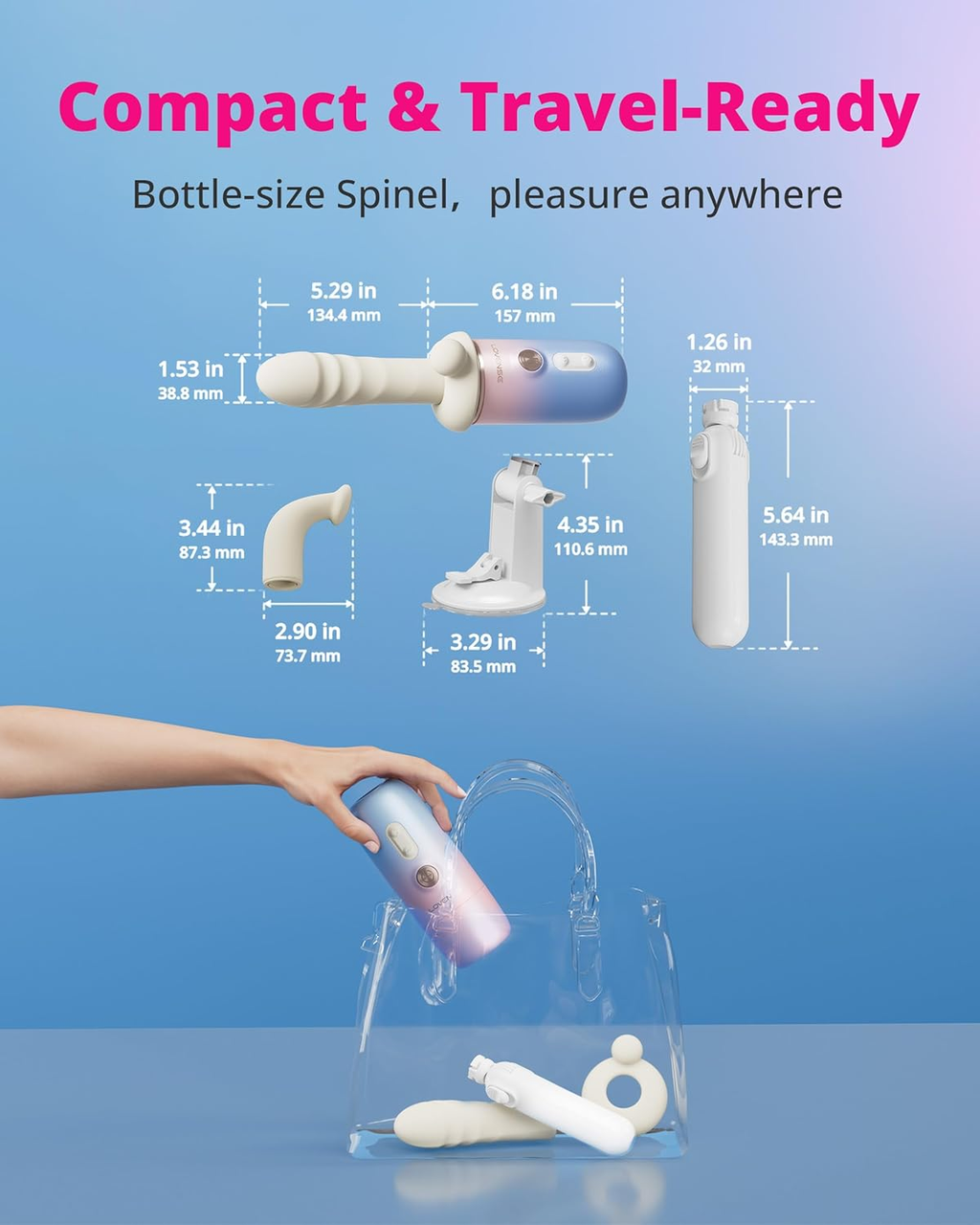 Spinel - Thrusting, Vibrating & Heating Dildo Machine