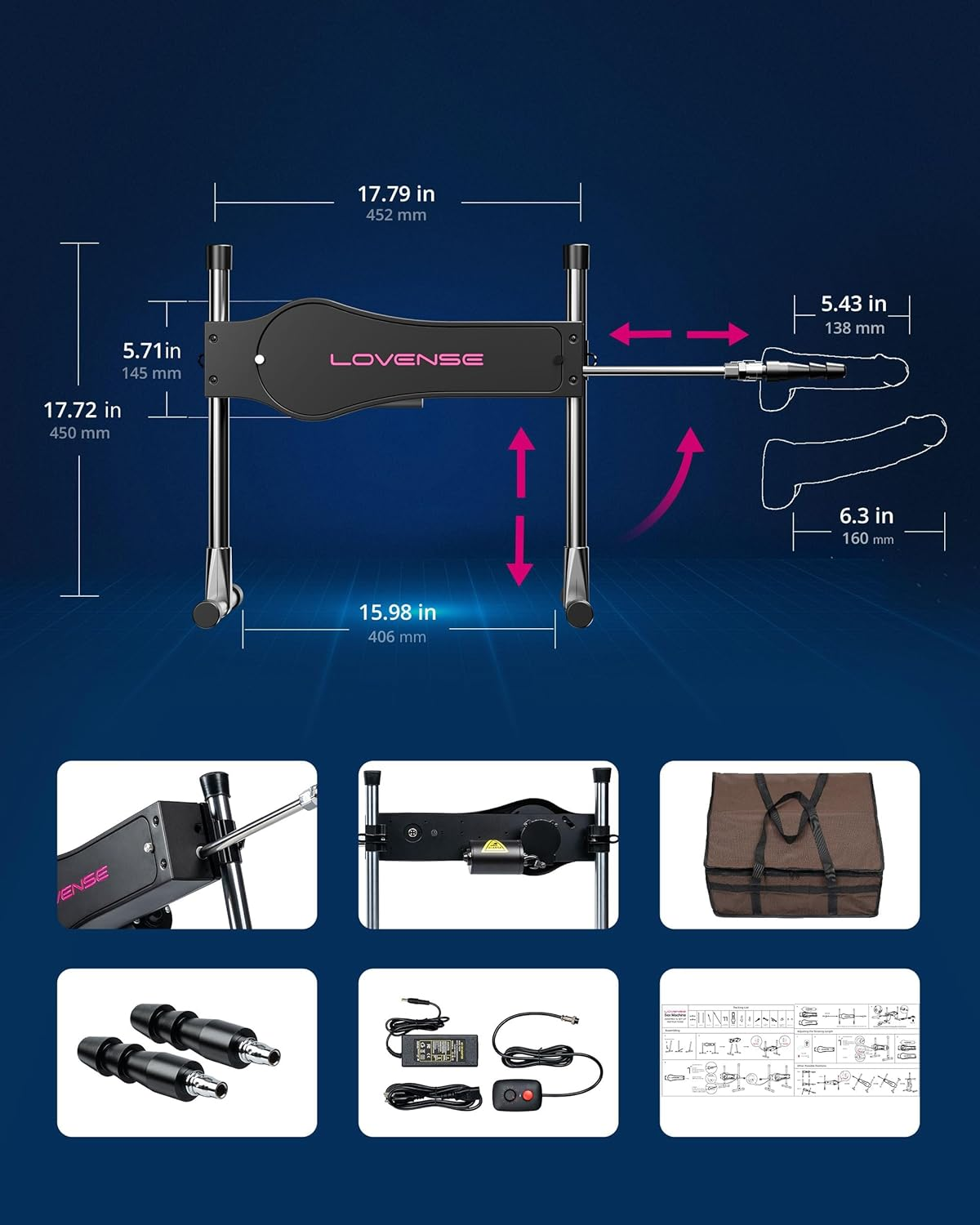 Lovense Sex Machine - Bluetooth Sex Machine