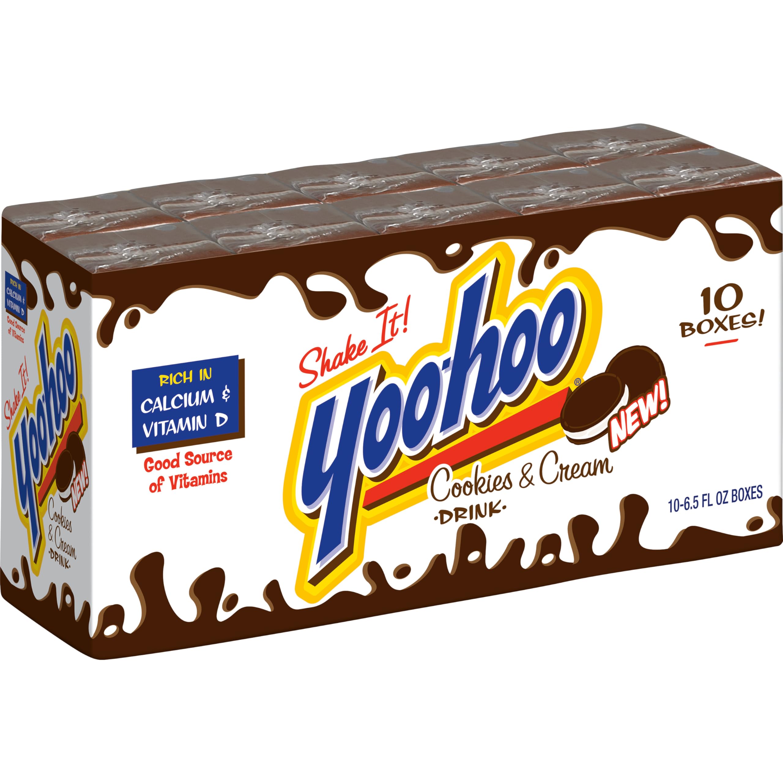 Yoo-hoo Chocolate Drink – Classic, Cookies & Cream & Strawberry | 6.5 oz Boxes