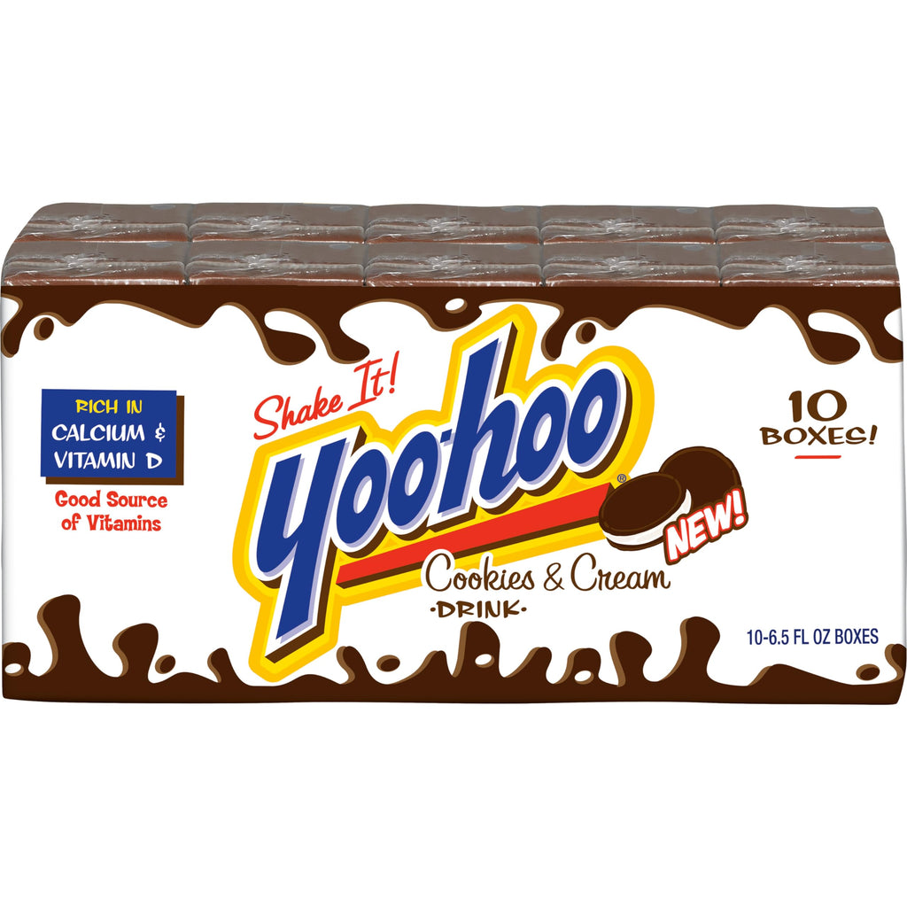 Yoo-hoo Chocolate Drink – Classic, Cookies & Cream & Strawberry | 6.5 oz Boxes