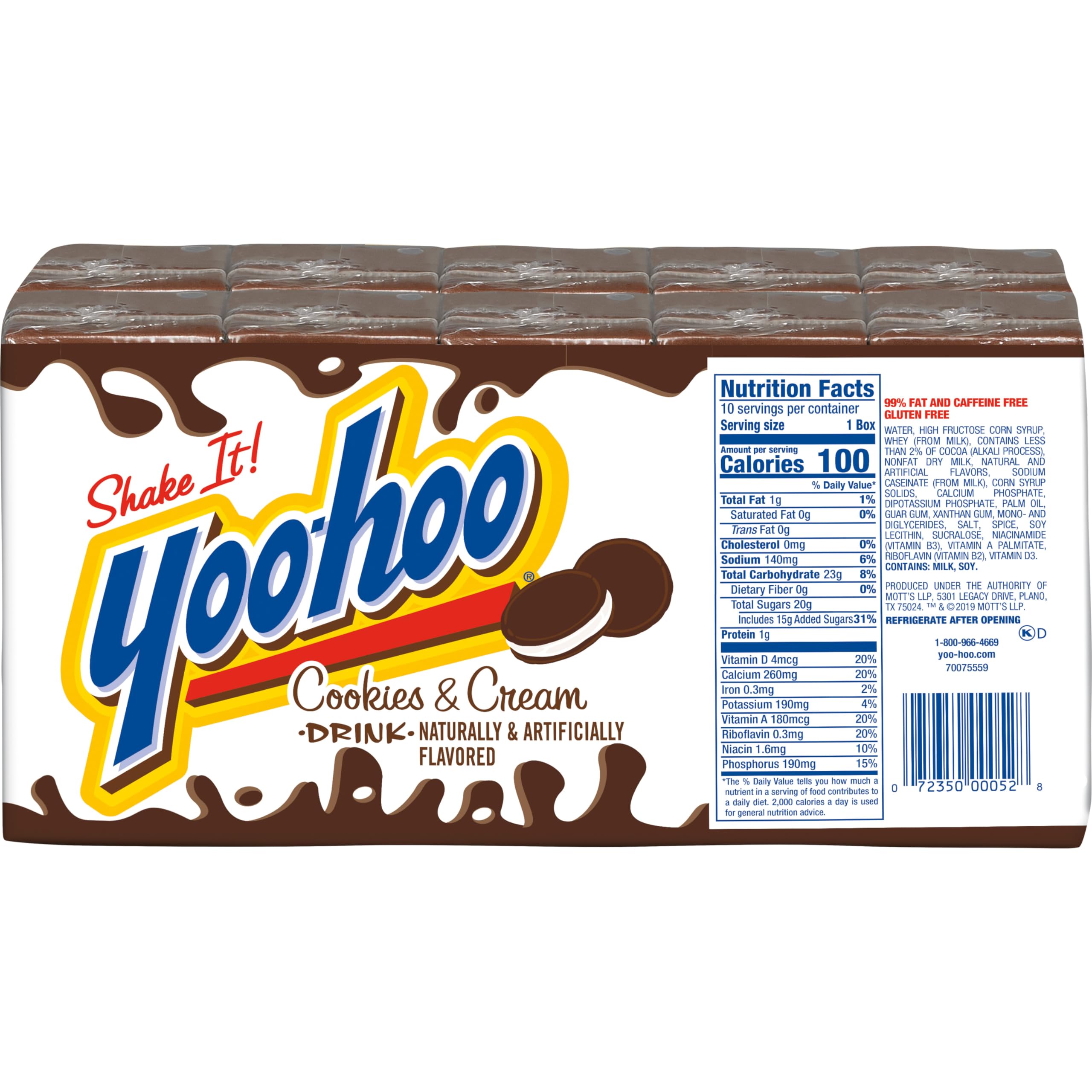 Yoo-hoo Chocolate Drink – Classic, Cookies & Cream & Strawberry | 6.5 oz Boxes