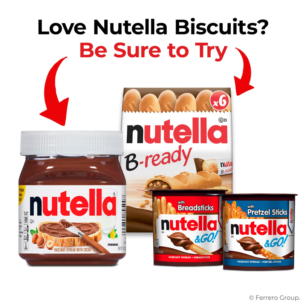 Nutella Biscuits - Premium Hazelnut Cocoa Cookies | Imported from Italy (20-Count, 9.7 oz)