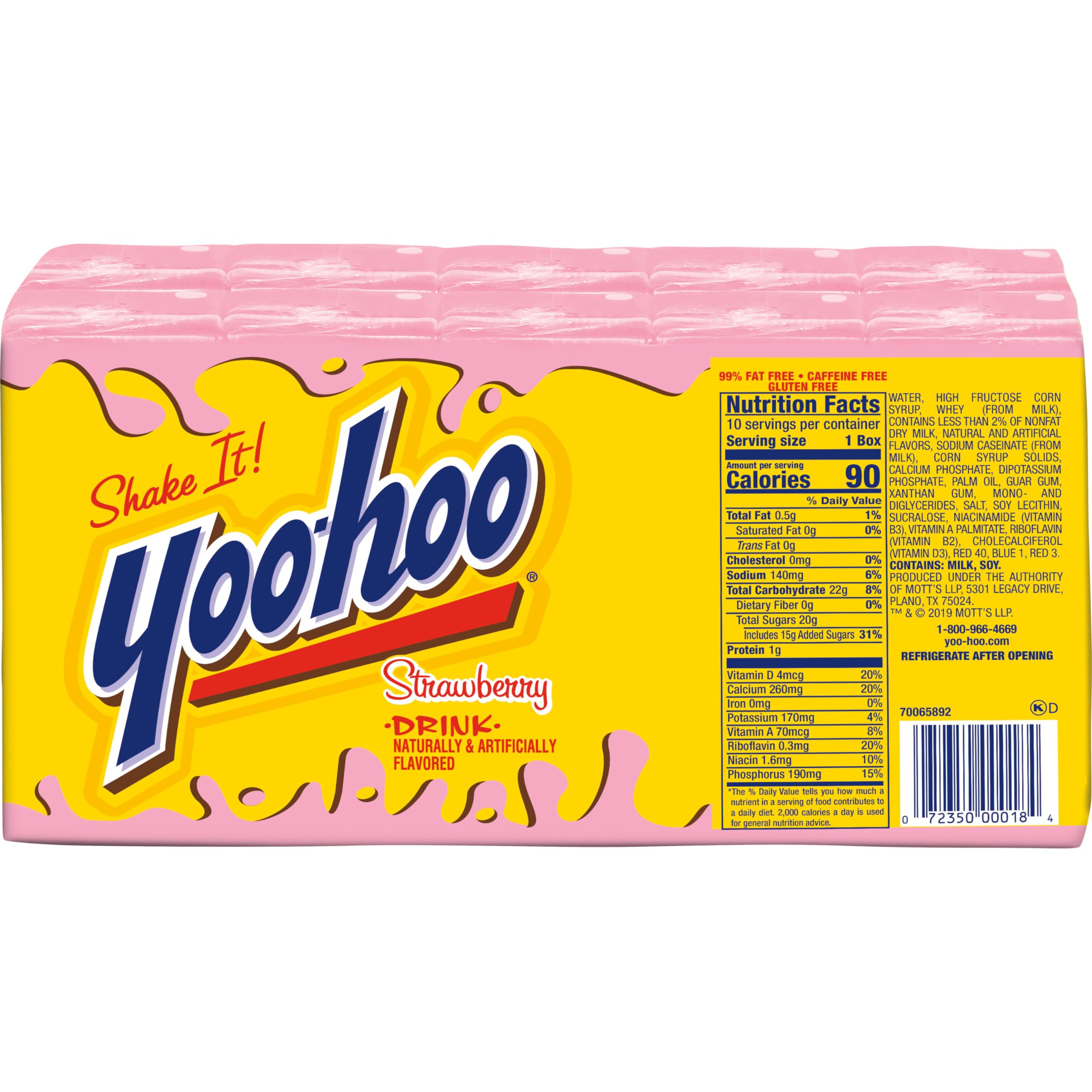 Yoo-hoo Chocolate Drink – Classic, Cookies & Cream & Strawberry | 6.5 oz Boxes