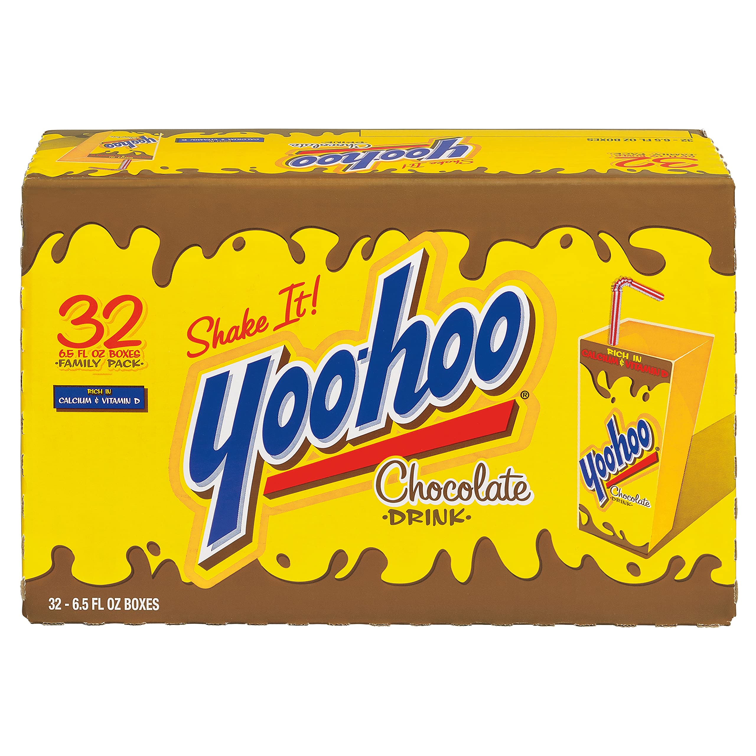 Yoo-hoo Chocolate Drink – Classic, Cookies & Cream & Strawberry | 6.5 oz Boxes