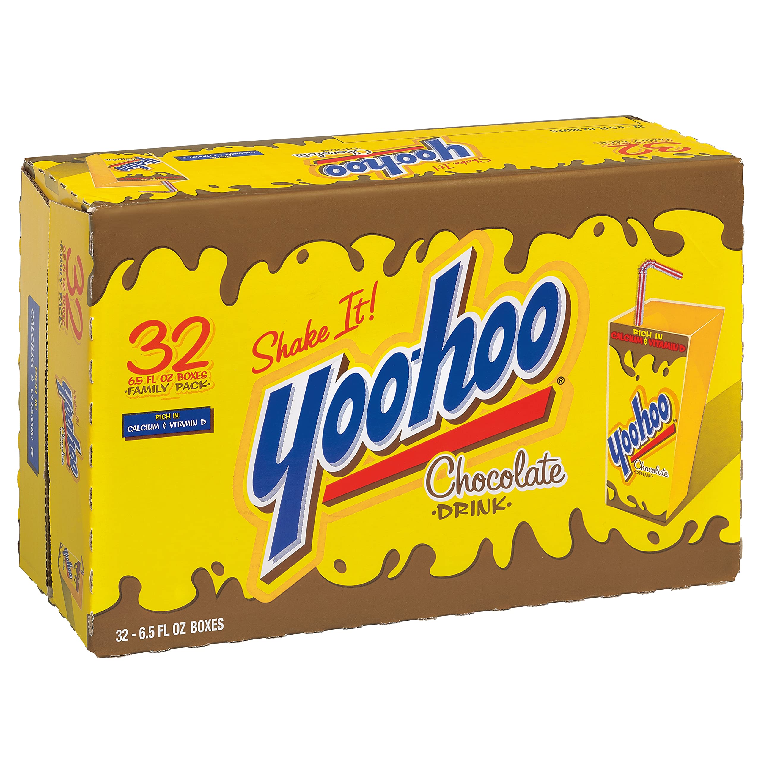 Yoo-hoo Chocolate Drink – Classic, Cookies & Cream & Strawberry | 6.5 oz Boxes