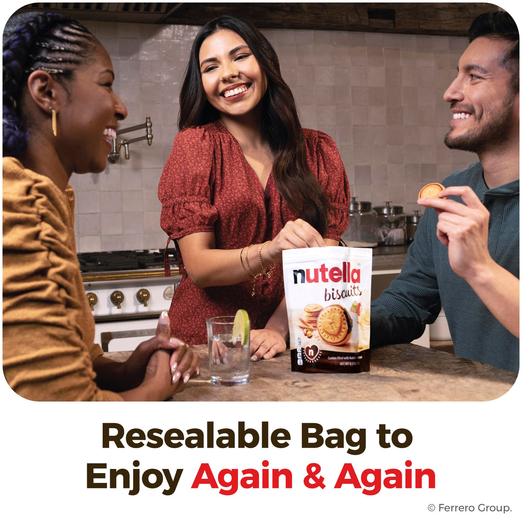 Nutella Biscuits - Premium Hazelnut Cocoa Cookies | Imported from Italy (20-Count, 9.7 oz)