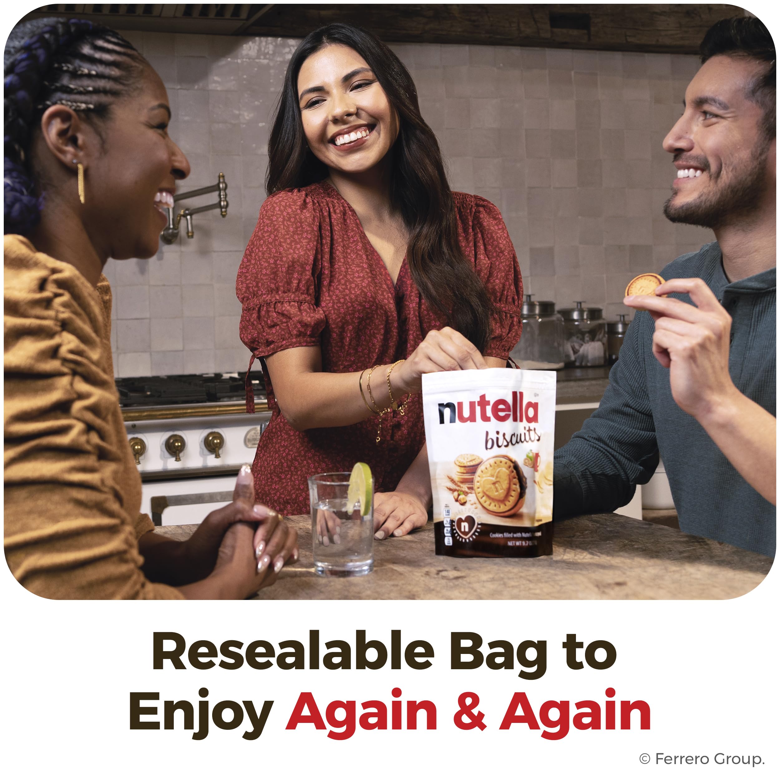 Nutella Biscuits - Premium Hazelnut Cocoa Cookies | Imported from Italy (20-Count, 9.7 oz)