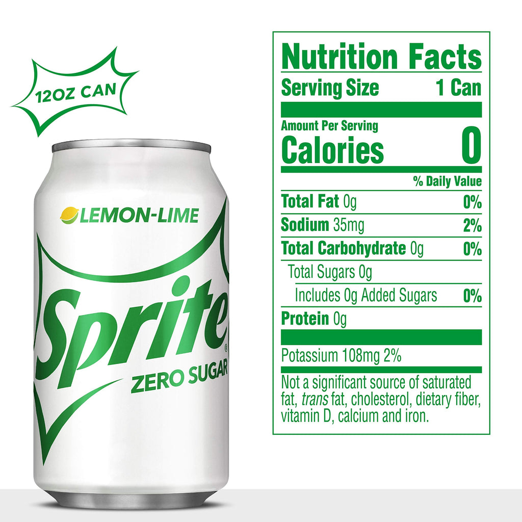 Sprite Soda – Lemon-Lime, Zero Sugar & Variety Packs | 12 fl oz Cans & Bottles