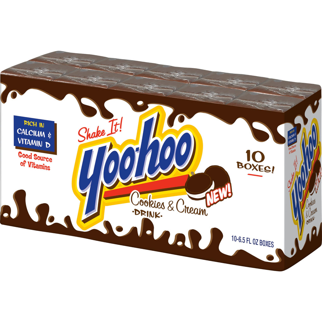 Yoo-hoo Chocolate Drink – Classic, Cookies & Cream & Strawberry | 6.5 oz Boxes