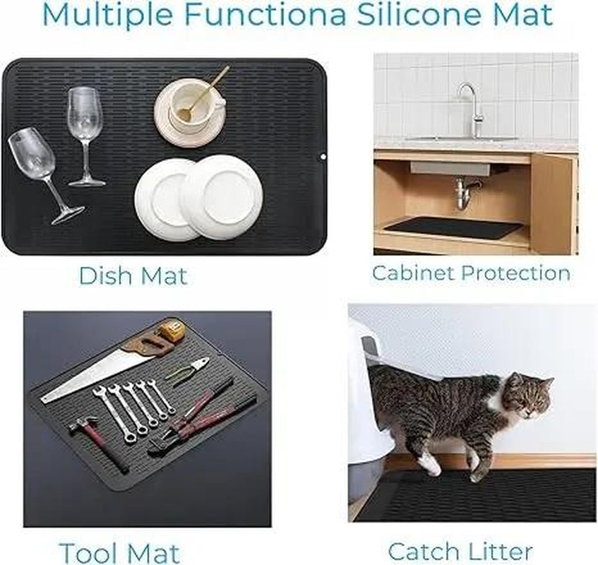 【TIKTOK TOP Seller】Heat Resistant Silicone Stove Cover Mat – Non-Slip Counter Protector, Cruel Summer Collection, Easy-To-Clean Kitchen Accessory for Summer Cooking & Back to School Dorm Use Waterproof Dish Drying Funky Kitchen Supplies