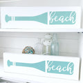 Beach Boat Oar Sign