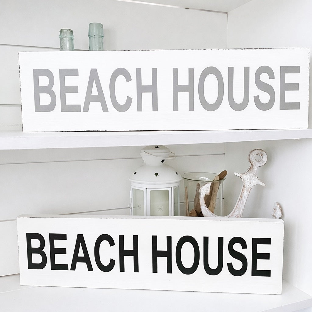 Beach House Sign, coastal beach decor