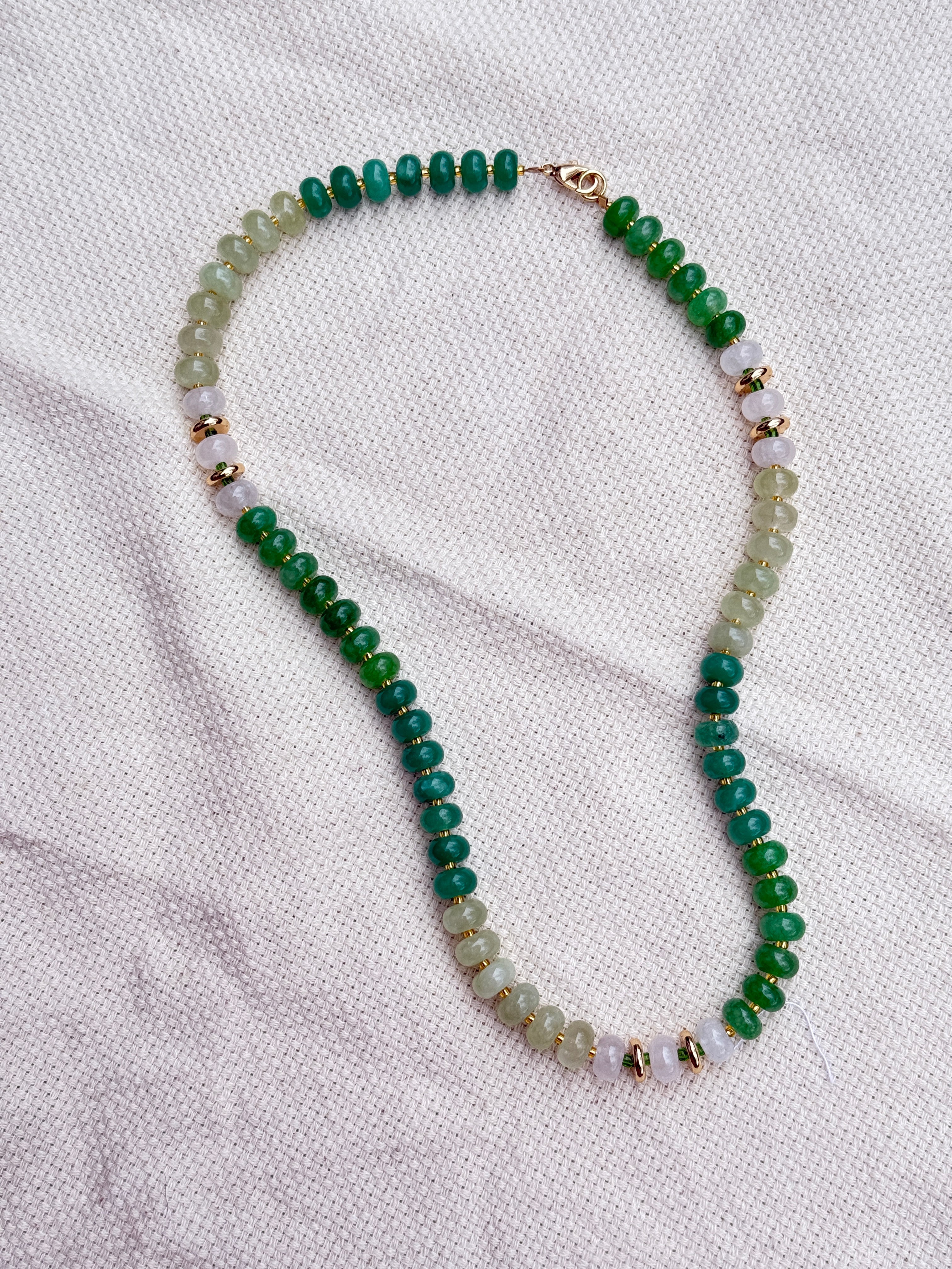 Lucky Gradient Beaded Necklace