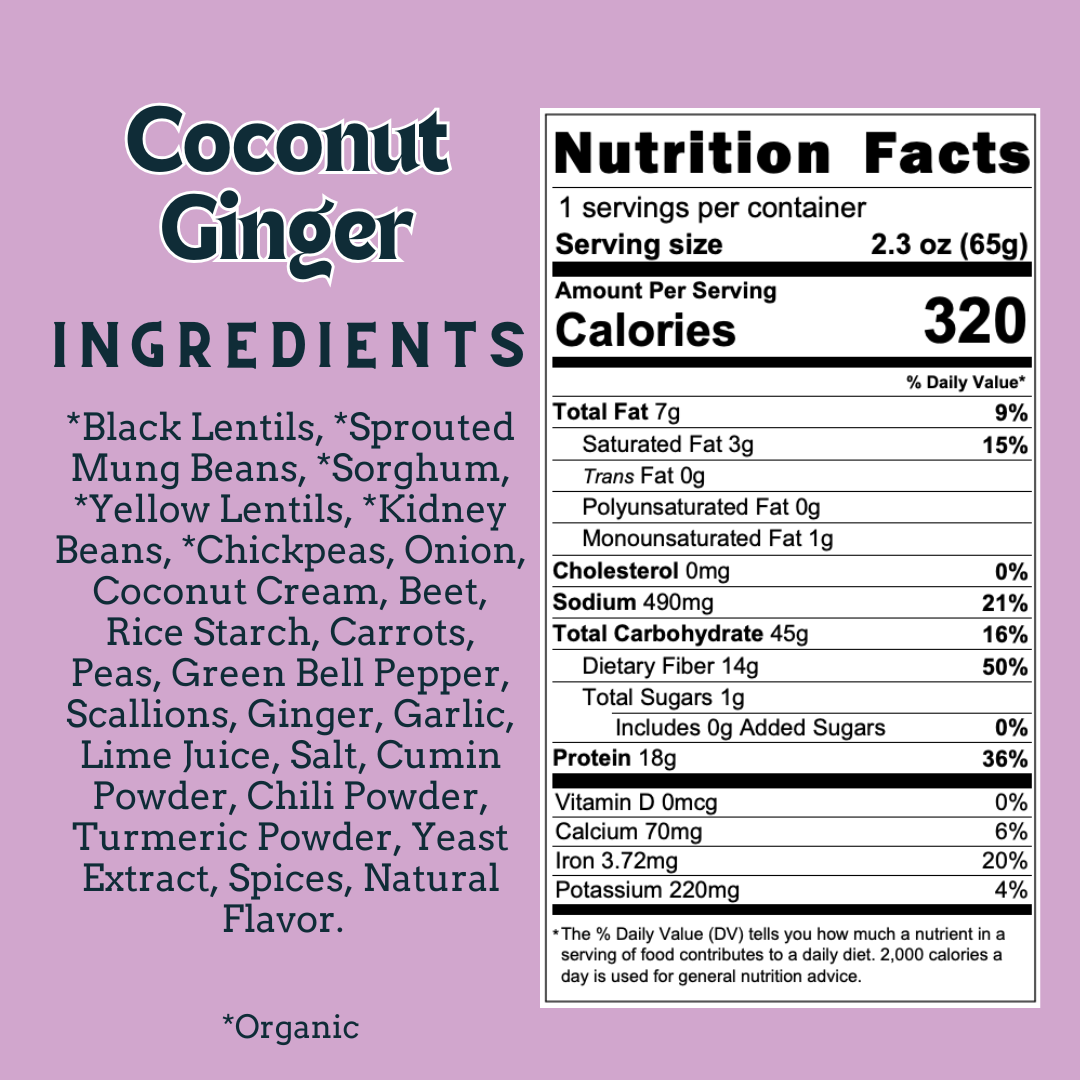 Coconut & Ginger - Sprouted Power Bowl (6 Pack)