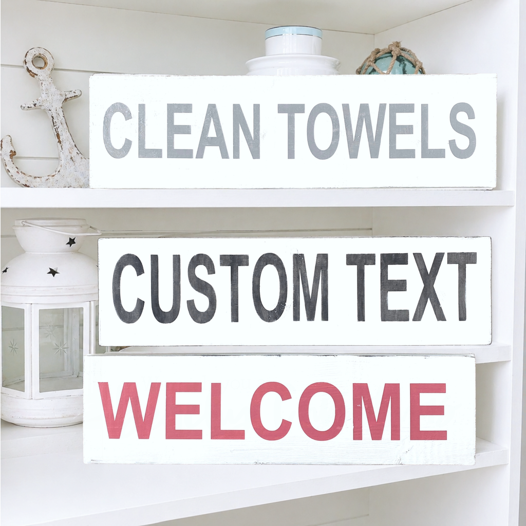 CUSTOM Large Word Sign