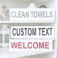 CUSTOM Large Word Sign