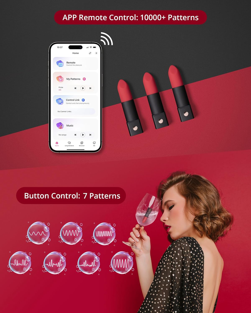 Exomoon - Bluetooth Secret Lipstick Bullet Vibrator