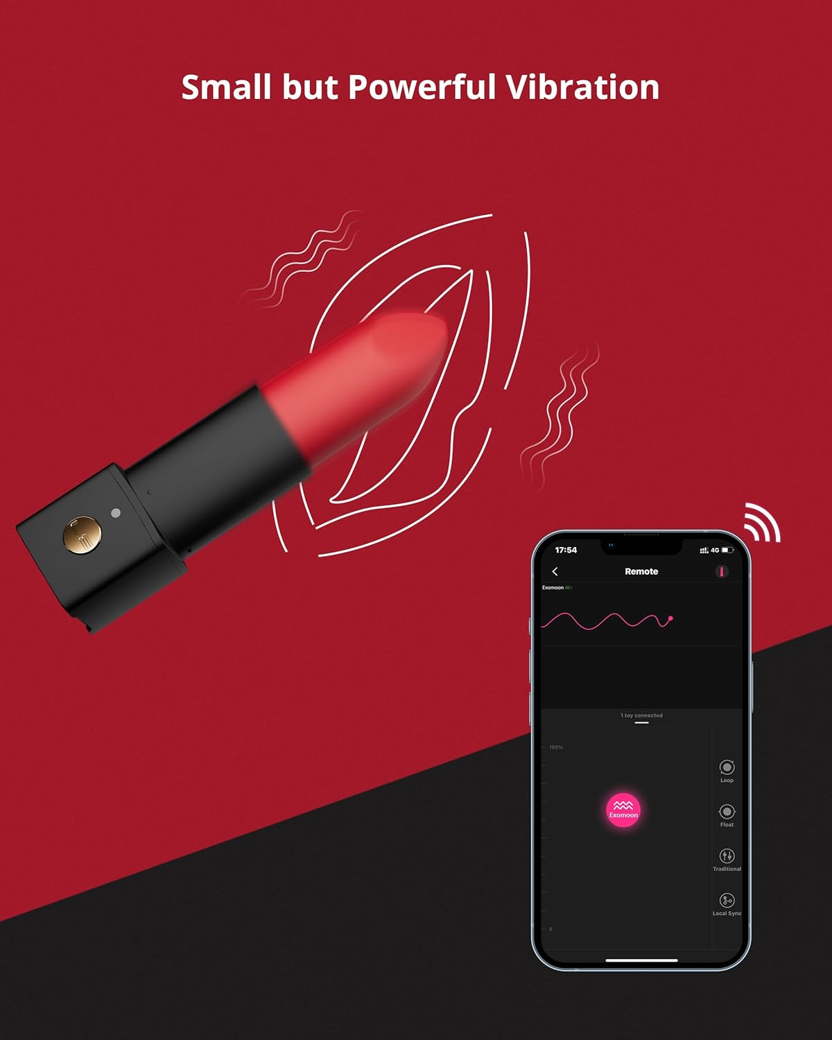 Exomoon - Bluetooth Secret Lipstick Bullet Vibrator