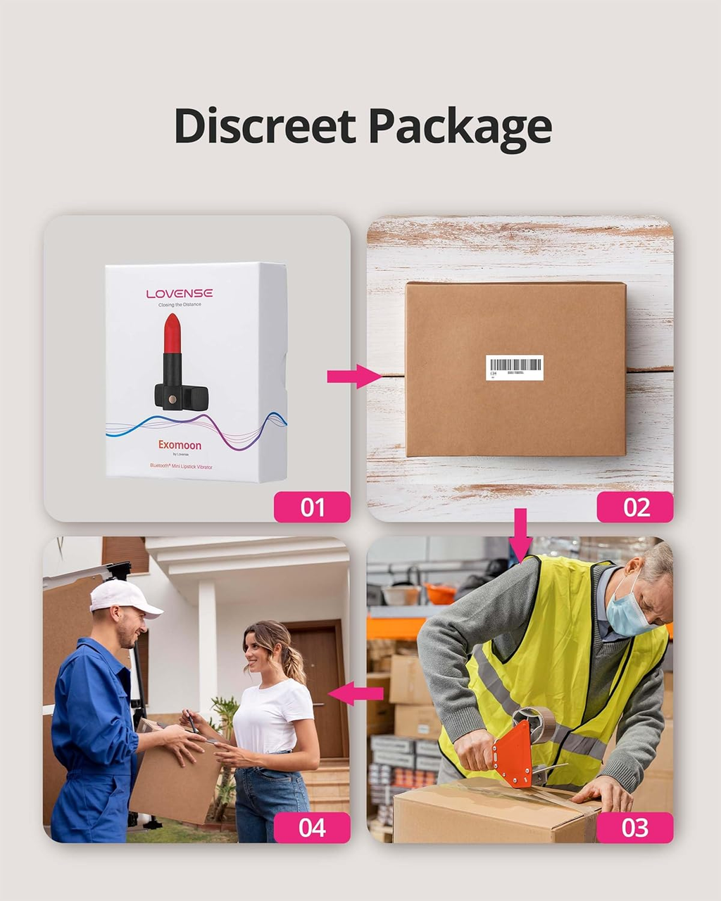 Exomoon - Bluetooth Secret Lipstick Bullet Vibrator