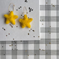 Shooting Star Felted Earrings