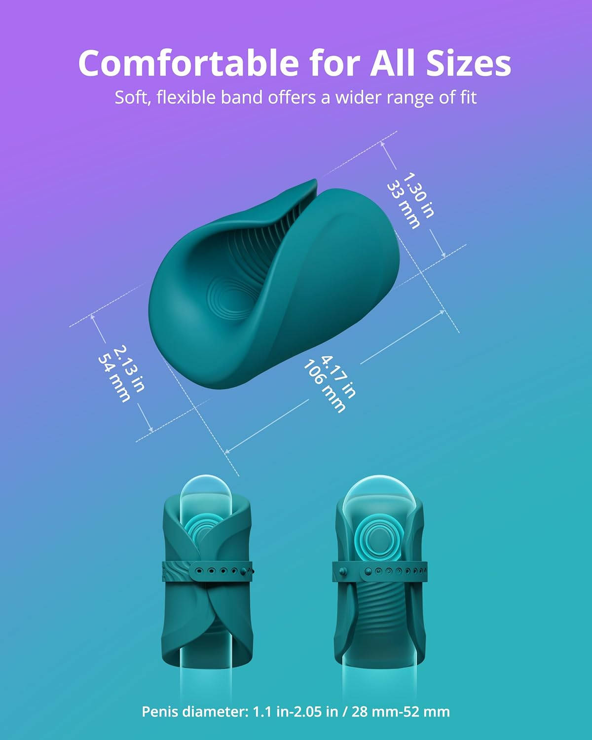 Gush 2 - Hands-free Vibrating Oscillating Penis Massager