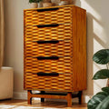 Elara Solid Wood Dresser with 5 Drawers